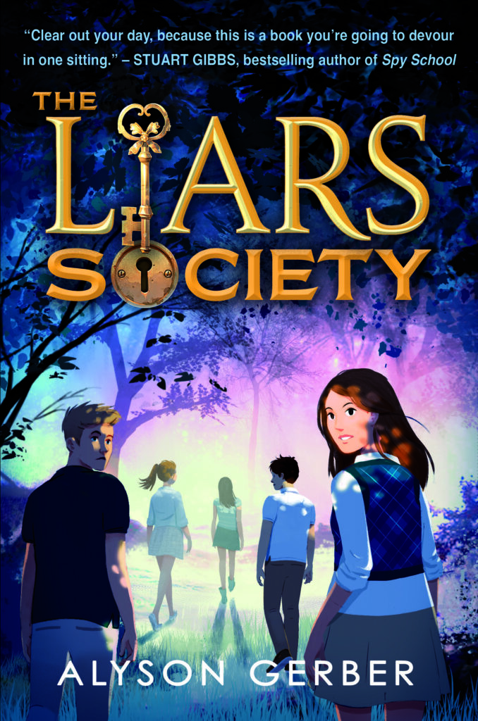 Book cover of The Liars Society by Alyson Gerber middle-grade mystery adventure book