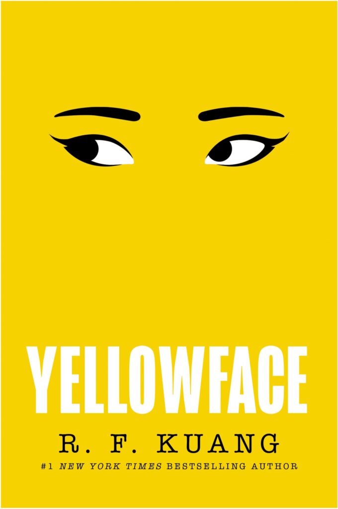 Book cover Yellowface by R. F. Kuang adult contemporary book